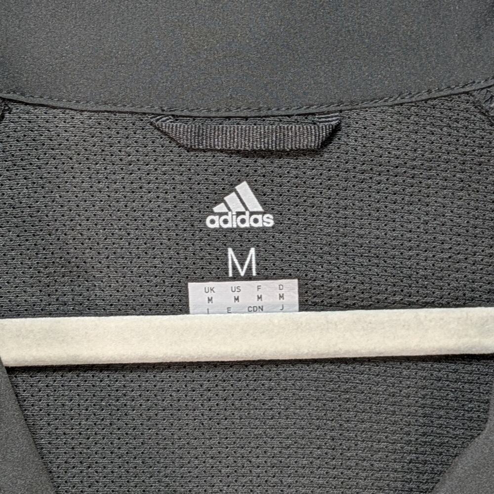 Adidas Men’s M Black Lightweight Windbreaker Jacket Athletic Running Sport - Picture 3 of 14